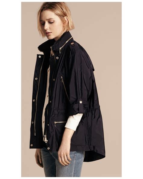 burberry ruched showerproof jacket|Burberry rain jacket.